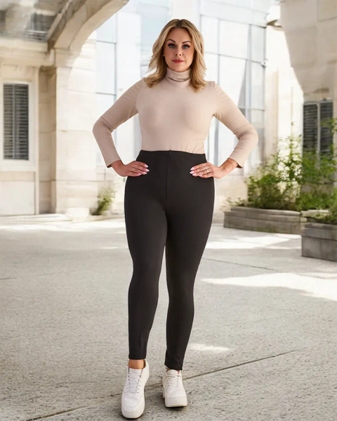 Legging isolé classique noir pour femme TAILLE PLUS - Vêtements
