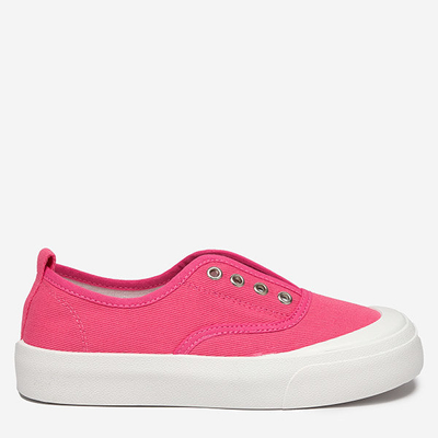 OUTLET Baskets femme rose foncé avec une semelle plus épaisse Askol- Shoes
