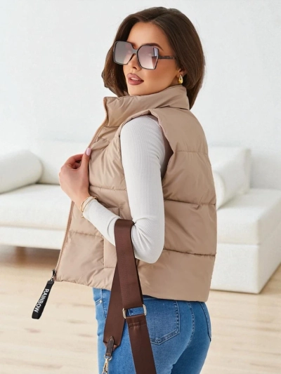 Royalfashion Gilet Court pour Femme