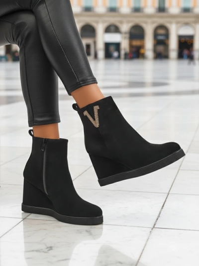 Royalfashion Nerias Bottes à talons pour femmes