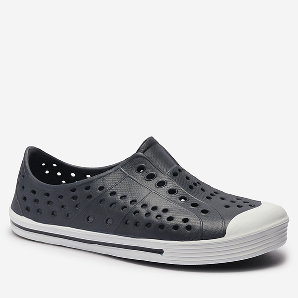 Baskets en caoutchouc ajourées bleu marine pour enfants Jiteri - Chaussures