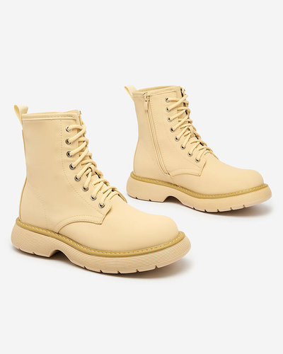 Royalfashion Bottes pour femme beige mat Kucillo