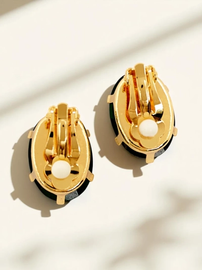 Boucles d'oreilles à clip pour femmes Royalfashion avec cristal