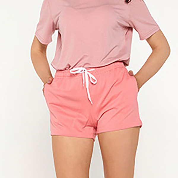 Short de sport femme rose - Vêtement