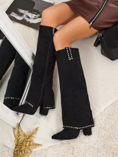 Bottes pour femmes en éco-daim avec tige Bryves