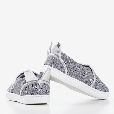 Slip enfant gris avec des oreilles Mini - Chaussures 1