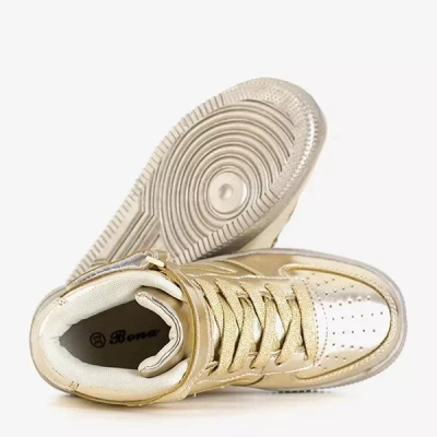 OUTLET Chaussures de sport enfant Folam dorées - Chaussures