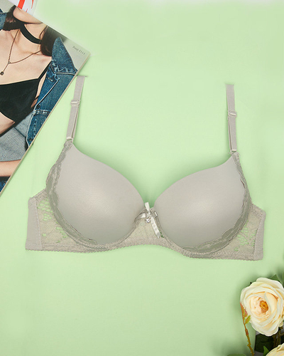 Soutien-gorge en dentelle Smooth pour femme en gris - Sous-vêtements