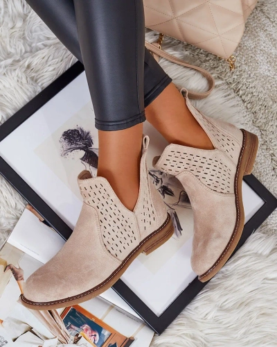 Royalfashion Bottes eko en daim Ovilla pour femme