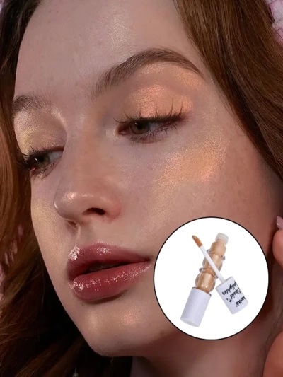 Enlumineur liquide pour le visage avec pinceau Golden Petal