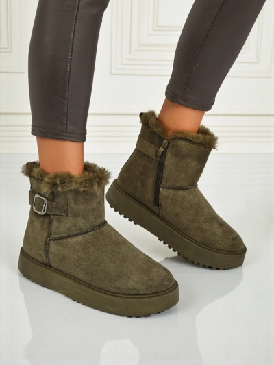 Royalfashion Bottes courtes de style bottes de neige pour femmes Aurelia Classico