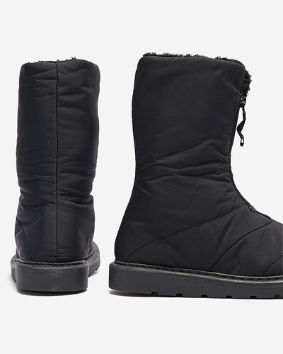 Bottes noires pour femmes a'la bottes de neige Tirigga- Footwear