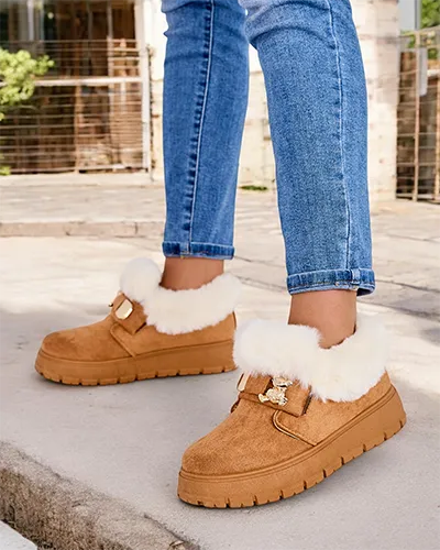 Royalfashion Bottes courtes pour femmes a'la bottes de neige Dobis