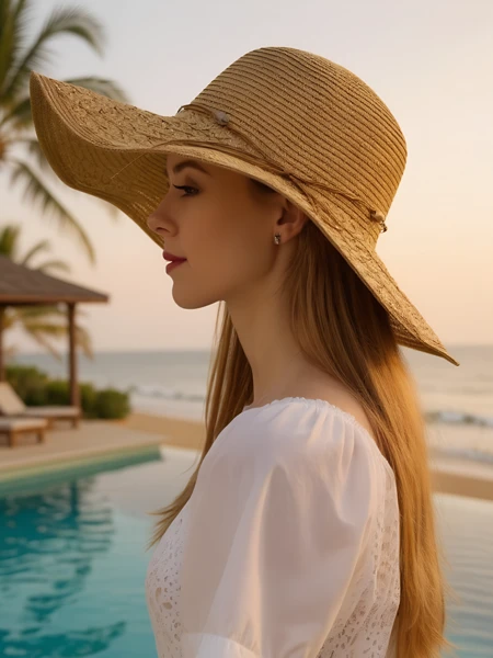 Royalfashion Chapeau de paille femme Aveline