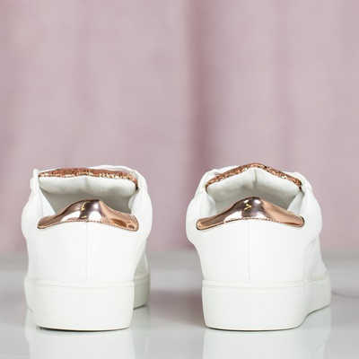 Baskets blanches avec finition scintillante Vieira - Footwear
