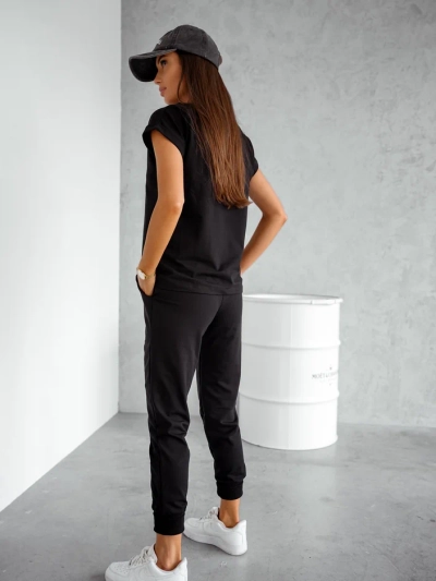 Ensemble décontracté en coton pour femmes Royalfashion avec des manches courtes