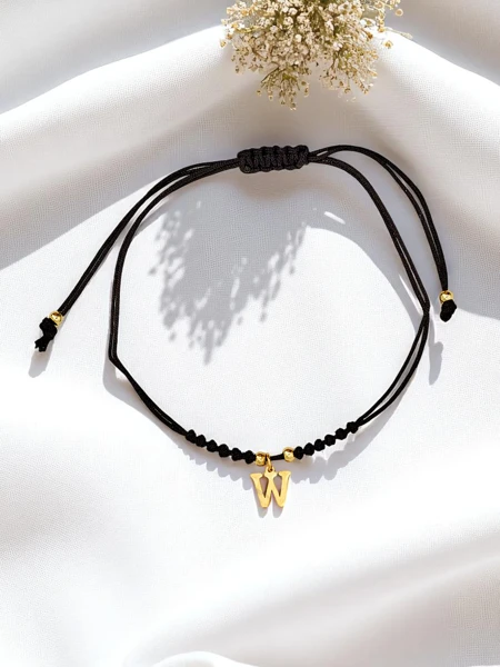 Bracelet pour femme avec la lettre W Wanderlust