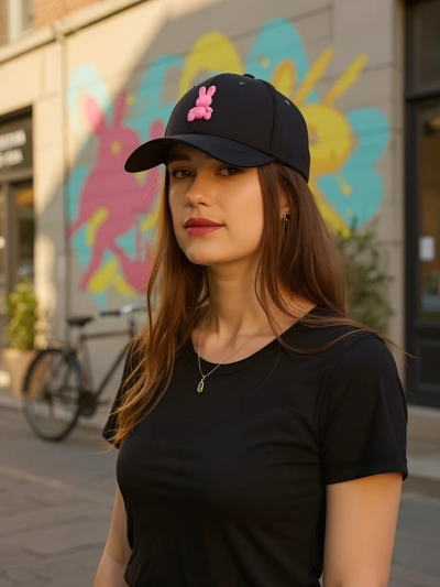 Casquette Royalfashion avec écusson Bunny Chic