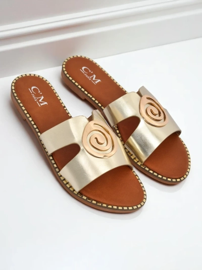 Royalfashion Mules plates pour femme Glam Bliss