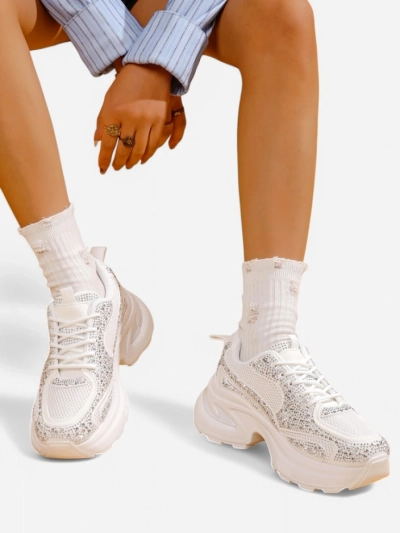 Baskets sportives Royalfashion pour femmes avec strass Bloss