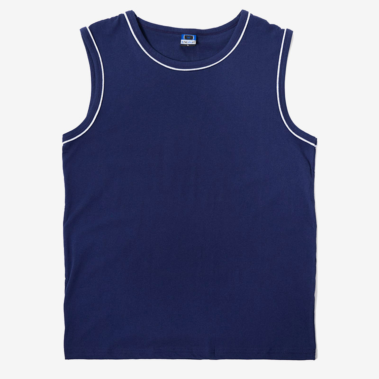 Chemise sans manches bleu marine pour homme - Vêtements