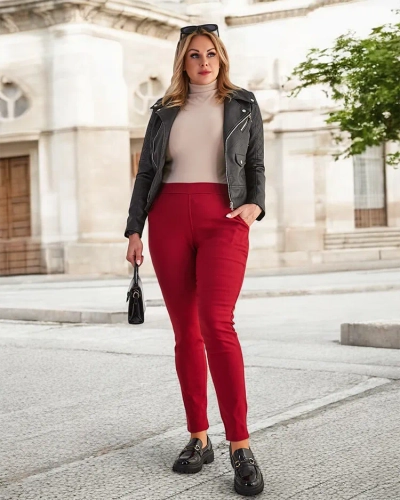Tregging isolé bordeaux femme - Vêtement