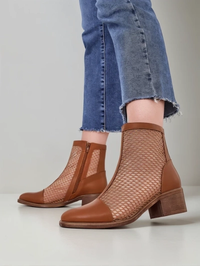 Bottines perforées pour femmes Royalfashion sur un petit talon Rowices
