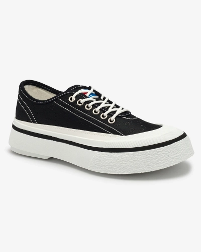 Royalfashion Baskets compensées Ferriva pour femme en noir