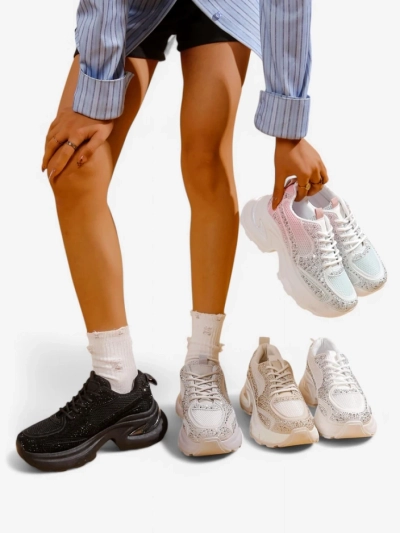 Baskets sportives Royalfashion pour femmes avec strass Bloss