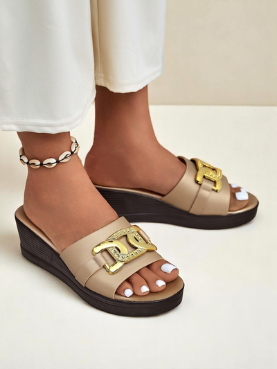 Royalfashion Sandales compensées femme Nolia