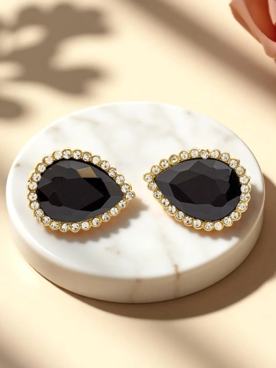 Royalfashion Boucles d'oreilles clips pour femmes avec cristal et zircons