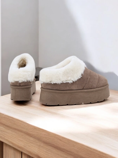 Royalfashion Bottines courtes pour femmes dans le style des bottes de neige Eliozi