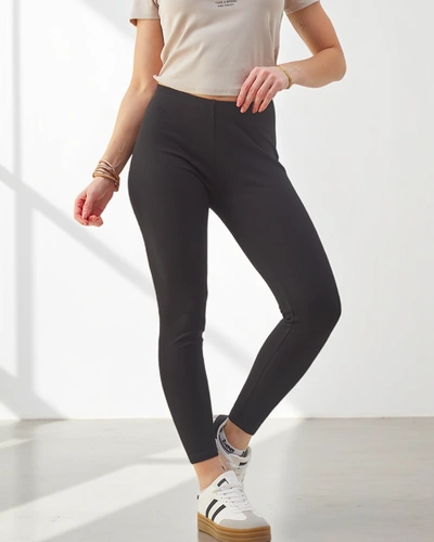 Leggings en coton côtelé Royalfashion pour femmes