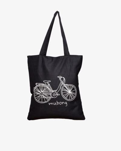 Royalfashion Sac en matériau avec impression blanche