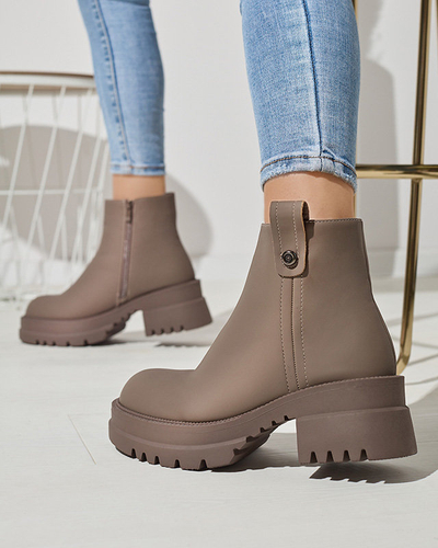 Bottes classiques d'hiver pour femmes isolées en kaki Jarati - Footwear