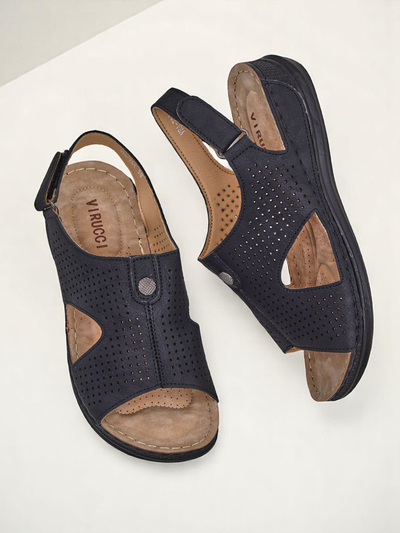Royalfashion Sandales ajourées pour femmes Leminni