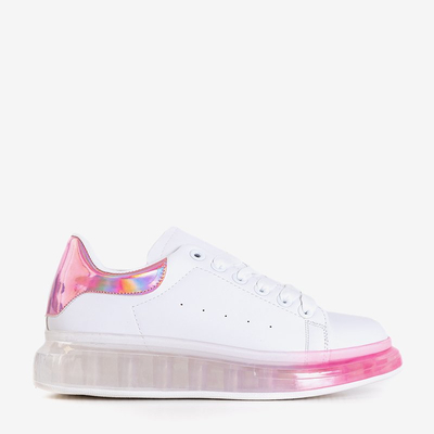 Baskets de sport femme blanches et roses Palmer - Footwear