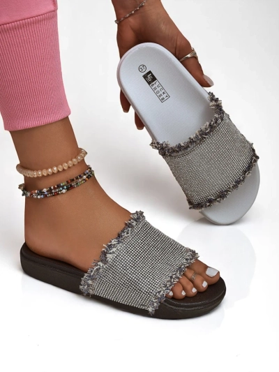 Royalfashion Sandales plates pour femmes SparkleWalk
