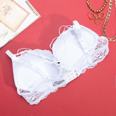 Soutien-gorge femme blanc avec dentelle - Sous-vêtements