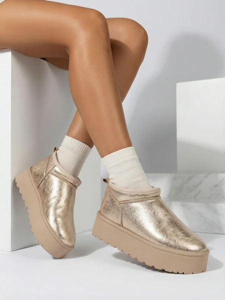 Royalfashion Bottes courtes pour femmes a'la bottes de neige Ozozi