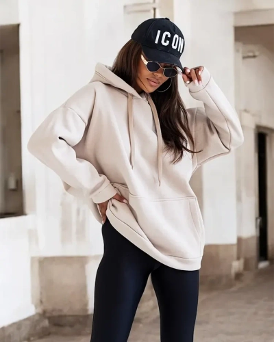 Royalfashion Sweat à capuche oversize pour femme
