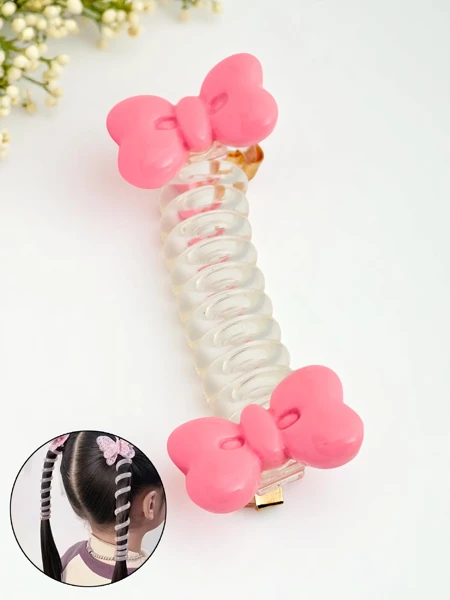 Royalfashion Élastique à cheveux en forme de ressort avec nœud Bow Twist