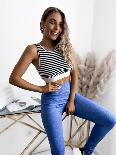 Leggings pour femmes en bleu- Vêtements