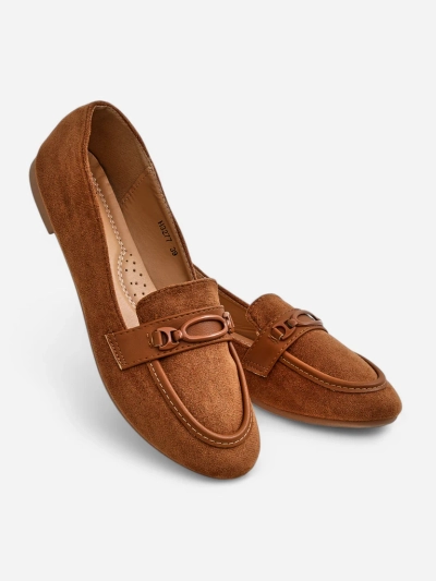 Mocassins en suédine éco Royalfashion pour femmes Zammei