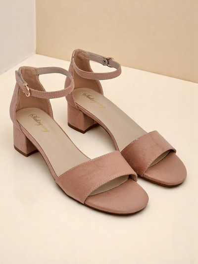 Royalfashion Sandales à talons bas SoftHeels pour femmes