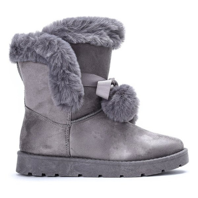 Bottes de neige grises avec fourrure Keira - Footwear