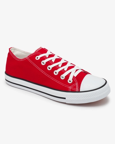 OUTLET Royalfashion Baskets montantes à lacets rouges pour homme Ekileff