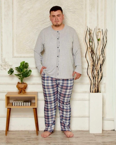 Pyjama homme en coton Royalfashion avec motif