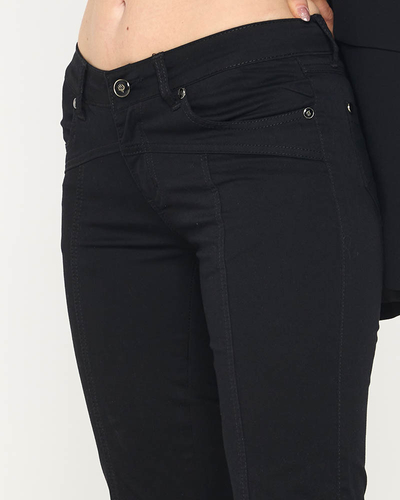 Pantalon 3/4 femme noir - Vêtements