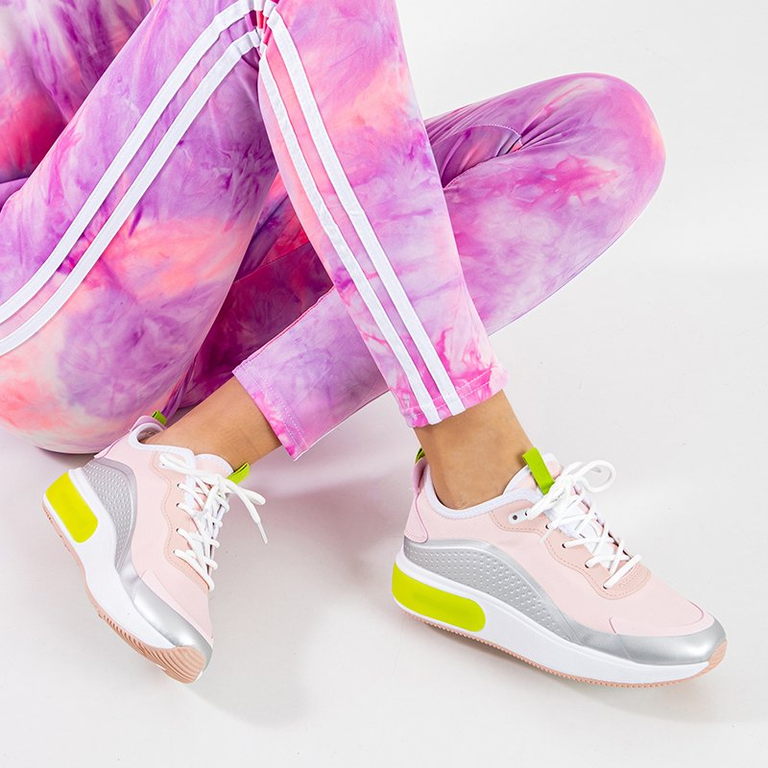 OUTLET Chaussures de sport femme roses et grises Tituana - Footwear